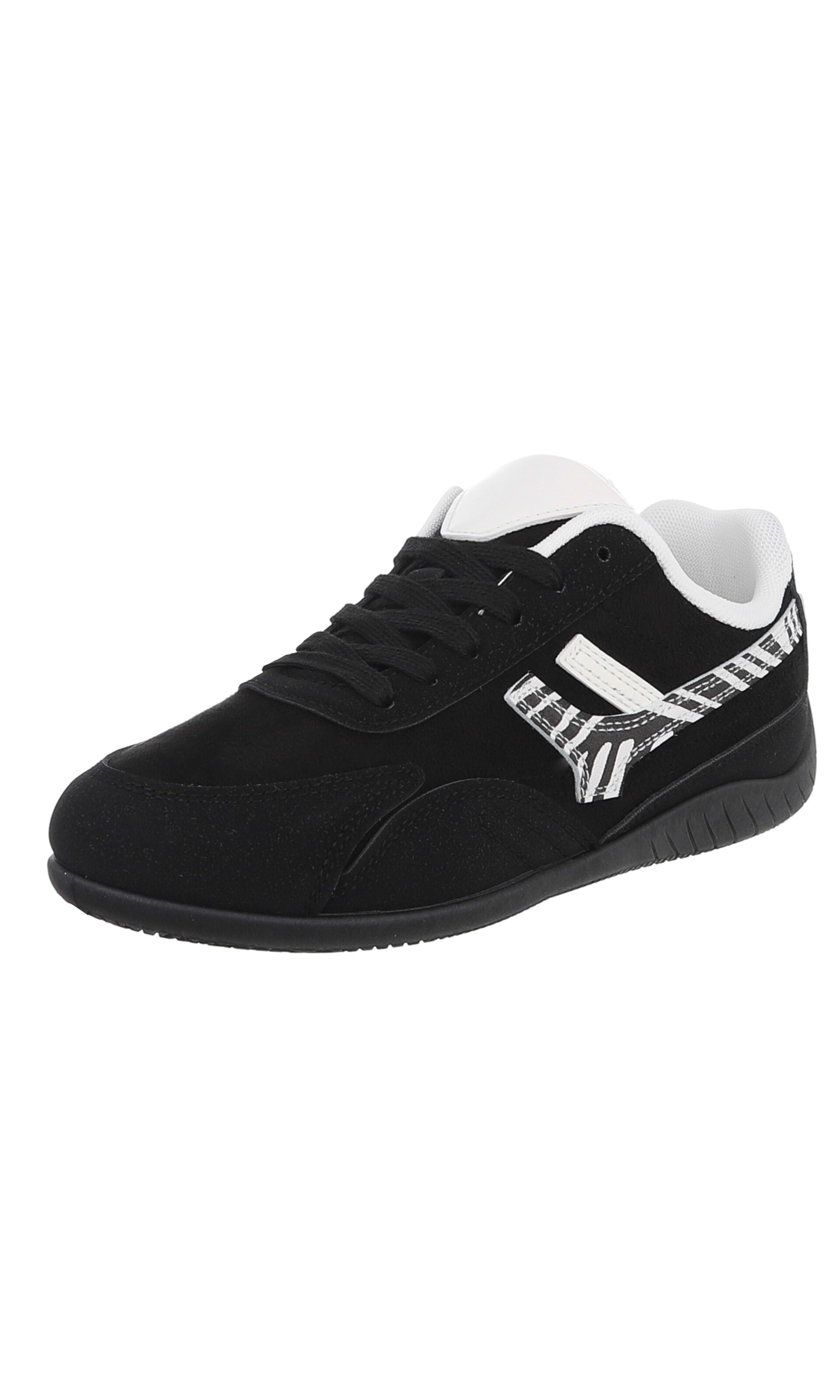 Ital-Design Sneaker in Schwarz: Vorderseite