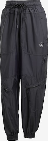 ADIDAS BY STELLA MCCARTNEY Alt kitsenev Spordipüksid ' Zip Track', värv must: eest vaates