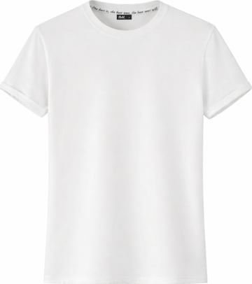 RMK Shirt '“Einfarbig Rundhals”' in Weiß: Vorderseite