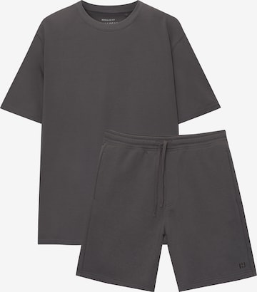Pull&Bear Sweatshirt in Grijs: voorkant