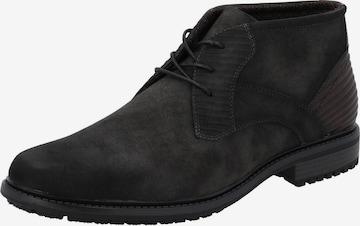 Palado Schnürstiefelette 'Galmus' in Grau: Vorderseite