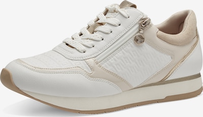 TAMARIS Sneaker low i beige / hvid, Produktvisning