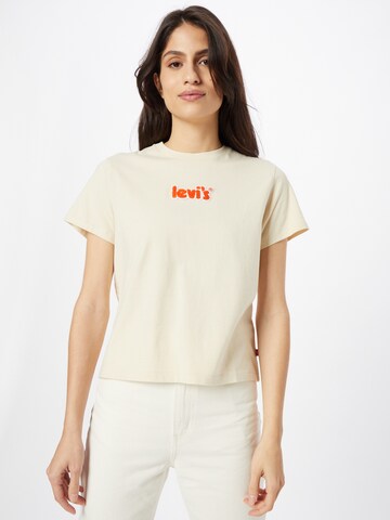 LEVI'S ® Shirt 'Graphic Classic Tee' in Beige: voorkant