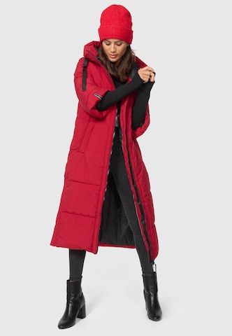 NAVAHOO Winter Coat 'Ciao Miau XIV' in Red