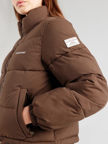 GUESS JEANS - Chaqueta de invierno en marrón