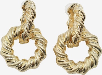 COLLEZIONE ALESSANDRO Earrings 'Twista' in Gold: front
