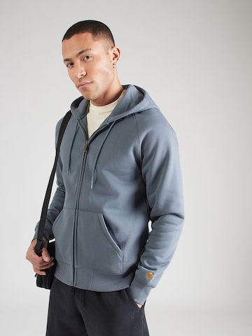 Carhartt WIP Mikina – modrá: přední strana