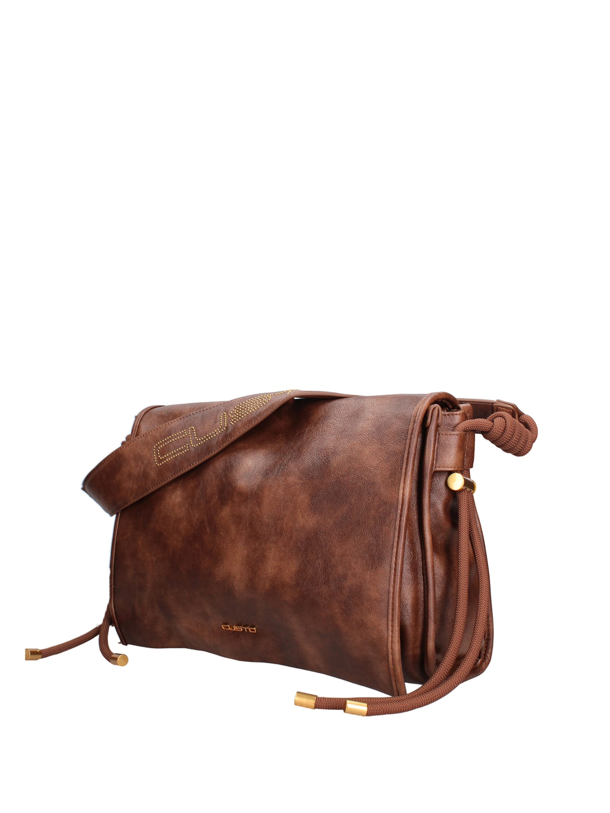 Sac bandoulière Custo Barcelona en marron : devant