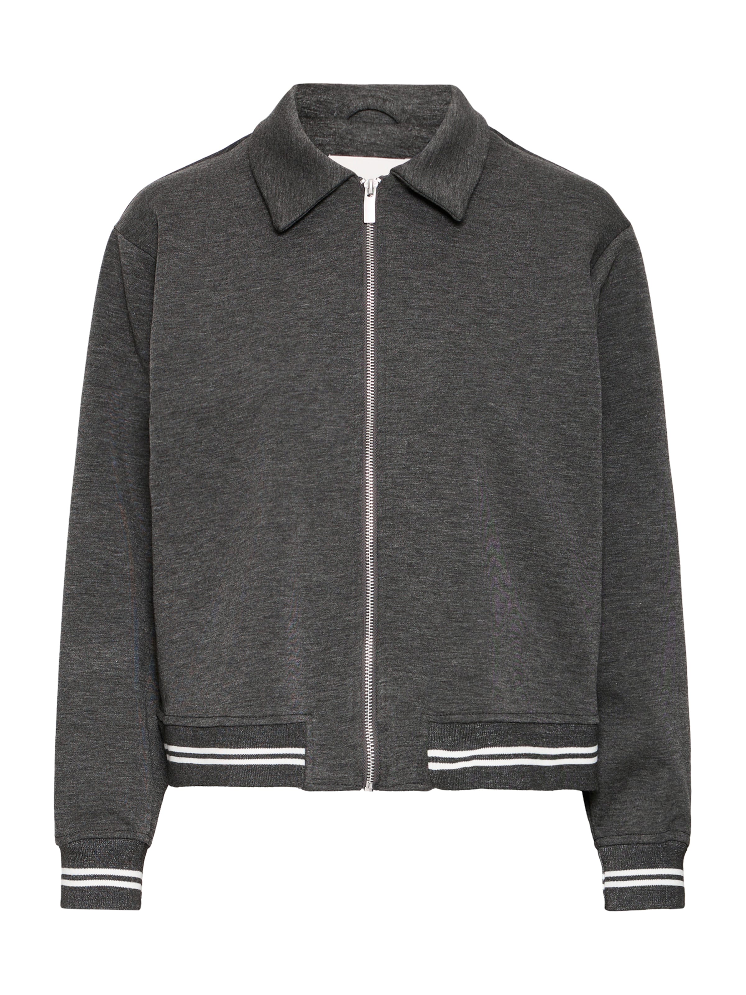 ICHI Övergångsjacka 'IHKATE' i grå: framsida