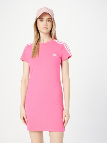 ADIDAS SPORTSWEAR Sports Dress 'Essentials 3-Stripes' in Pink: front