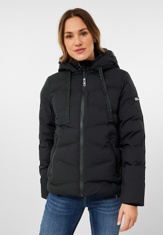 CECIL Zimní bunda – černá: přední strana