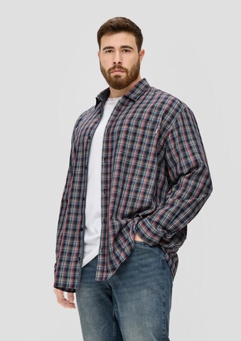 s.Oliver Regular Fit Hemd in Blau: Vorderseite