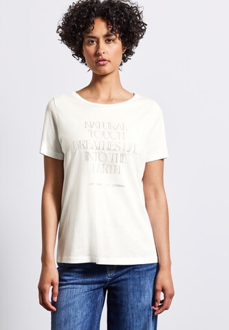 T-shirt STREET ONE en blanc : devant
