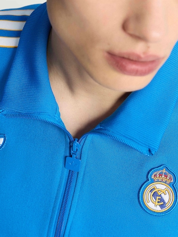 Bluză cu fermoar sport 'Real Madrid Terrace Icons' de la ADIDAS ORIGINALS pe albastru