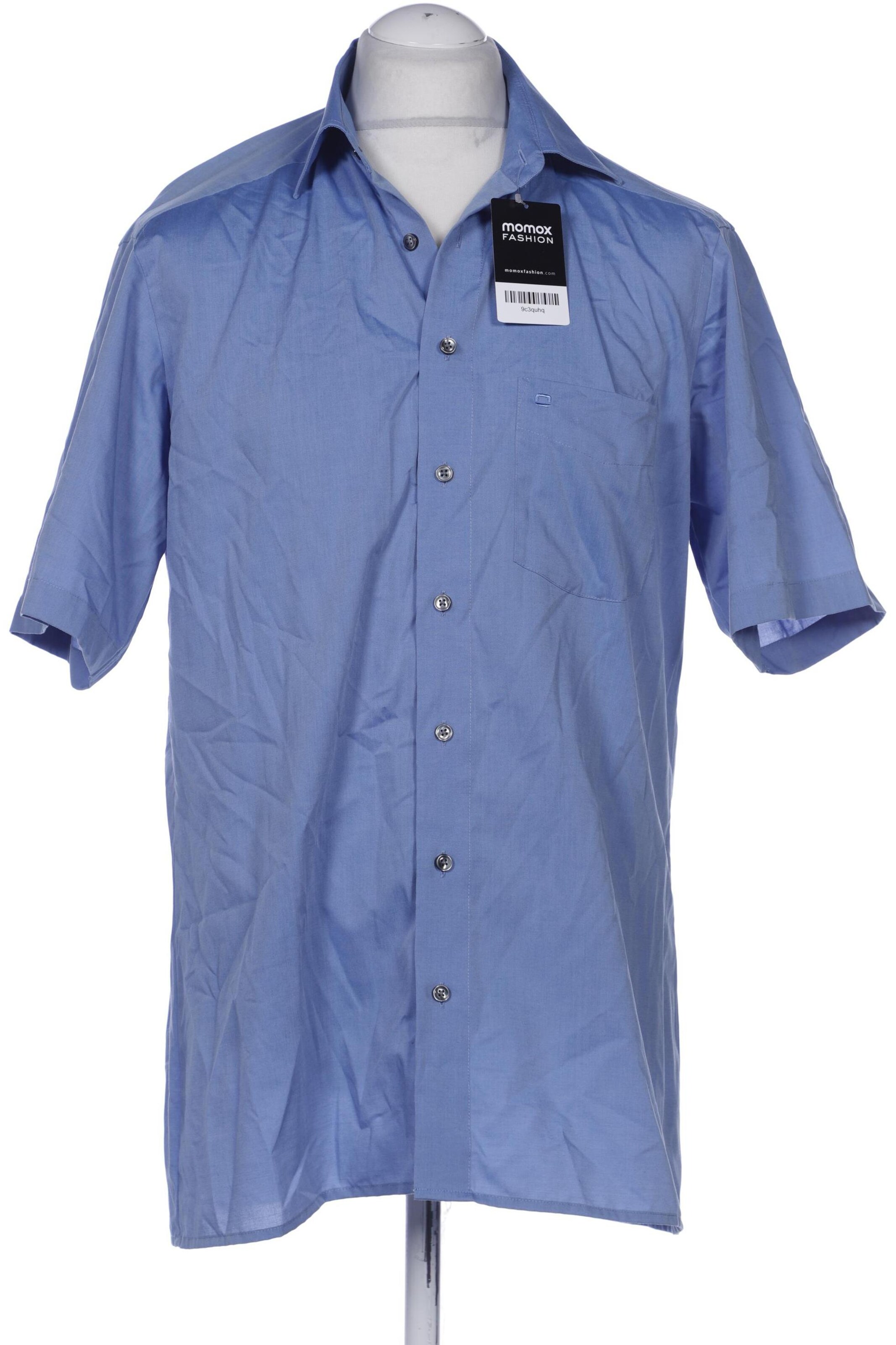 OLYMP Button Up Shirt in L in Blue: front