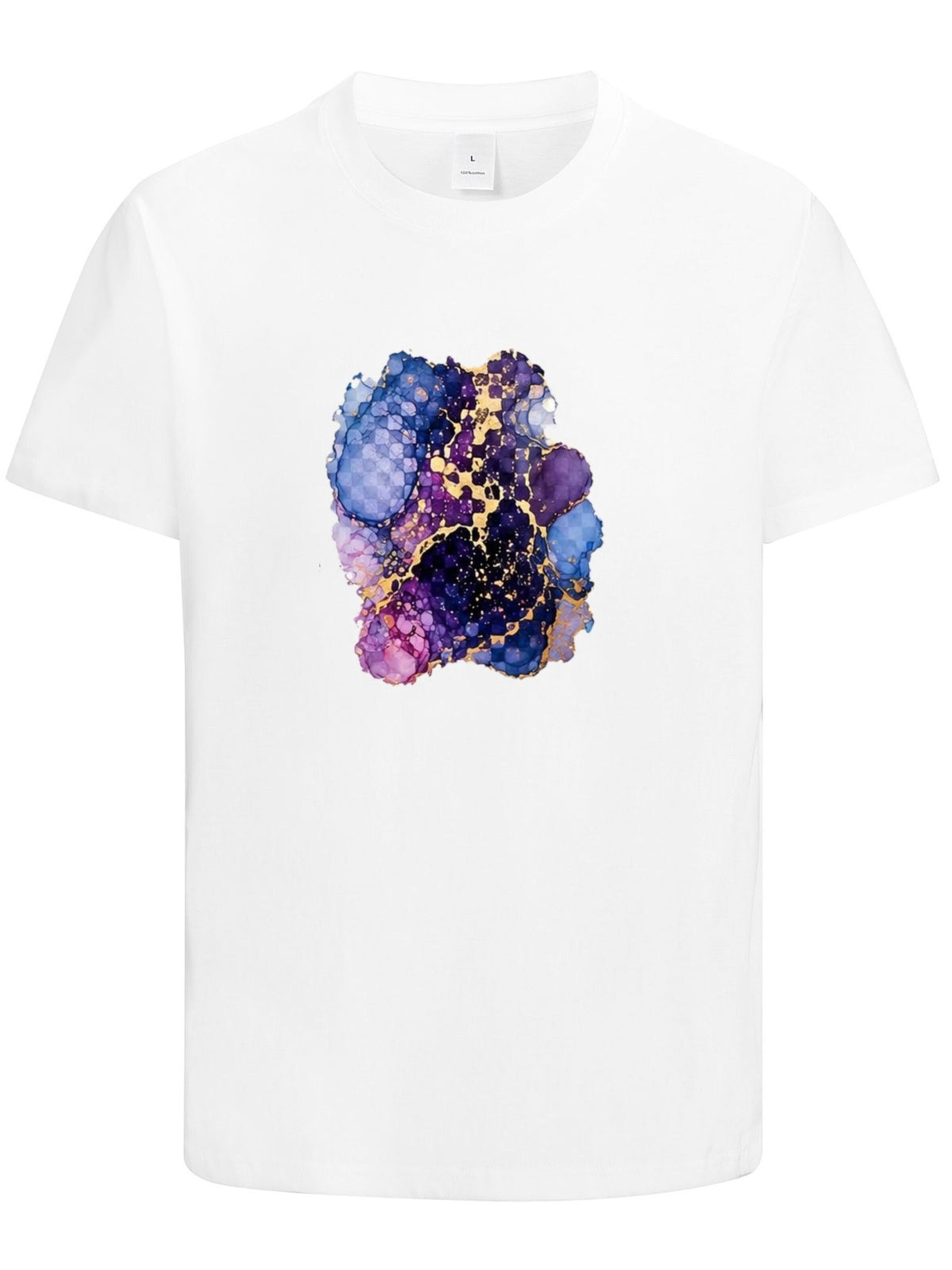 HUSKSWARE Shirt 'Grafik'‌‌‌‌‌‌ in Weiß: Vorderseite