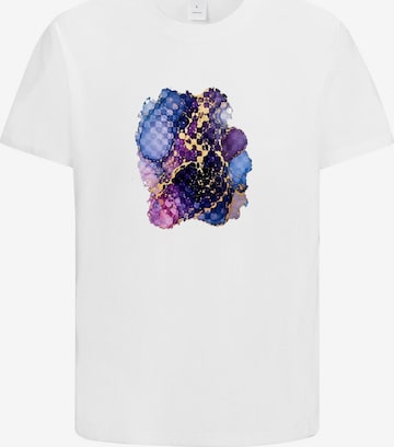 HUSKSWARE Shirt 'Grafik' in Weiß: Vorderseite