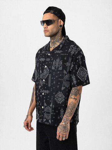 Dandalo Comfort fit Button Up Shirt in Black