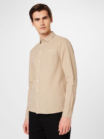 BLEND Regular Fit Skjorte i beige: forside