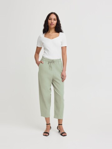 ICHI Loosefit Broek ' IHLINNO ' in Groen