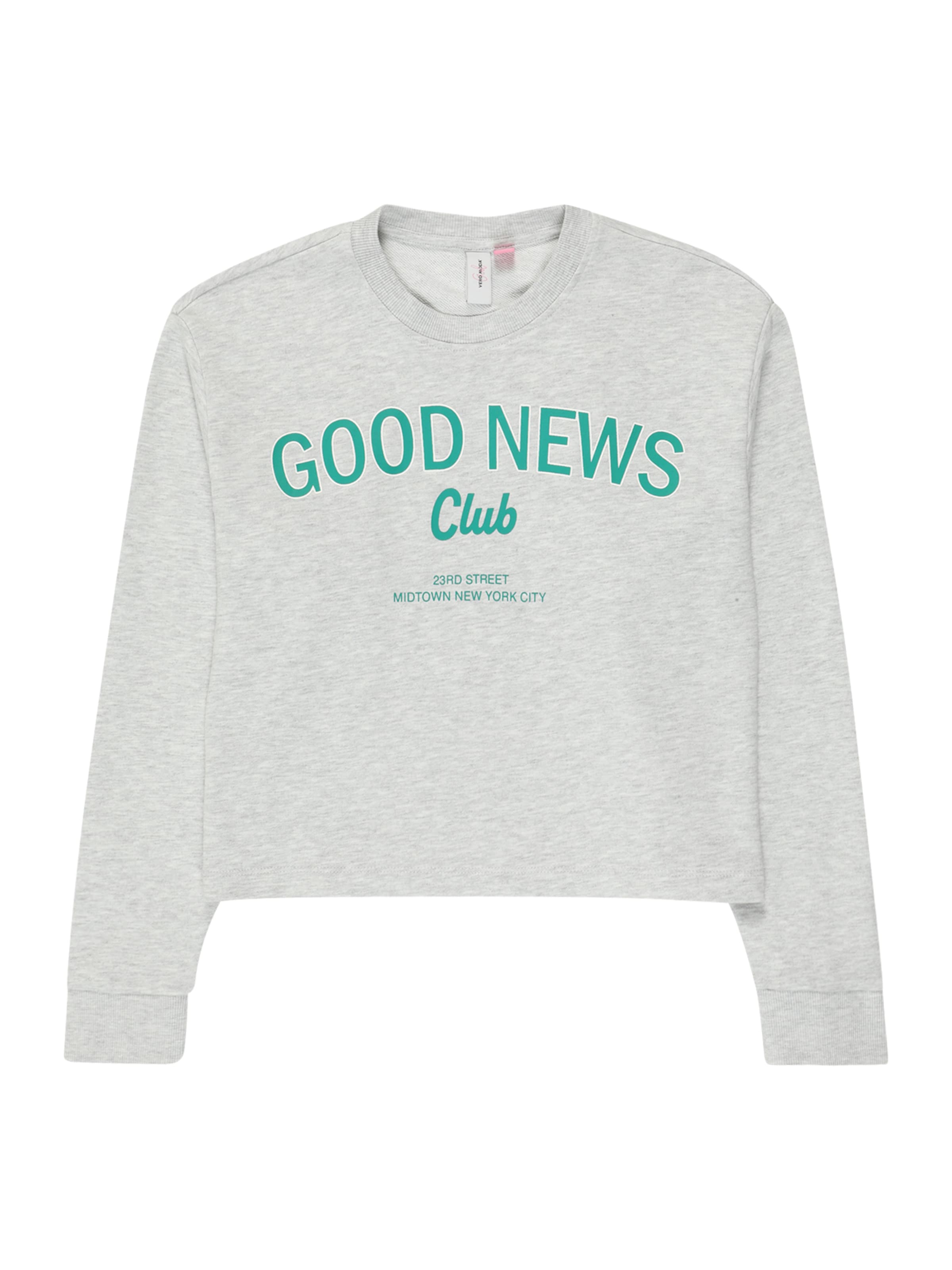 Vero Moda Girl Collegepaita 'VMMillie Linsey' värissä harmaa: etupuoli