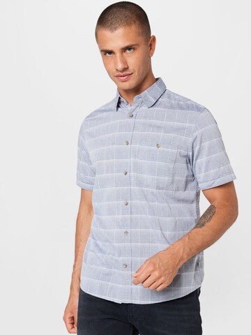 TOM TAILOR Regular fit Button Up Shirt in Blue: front