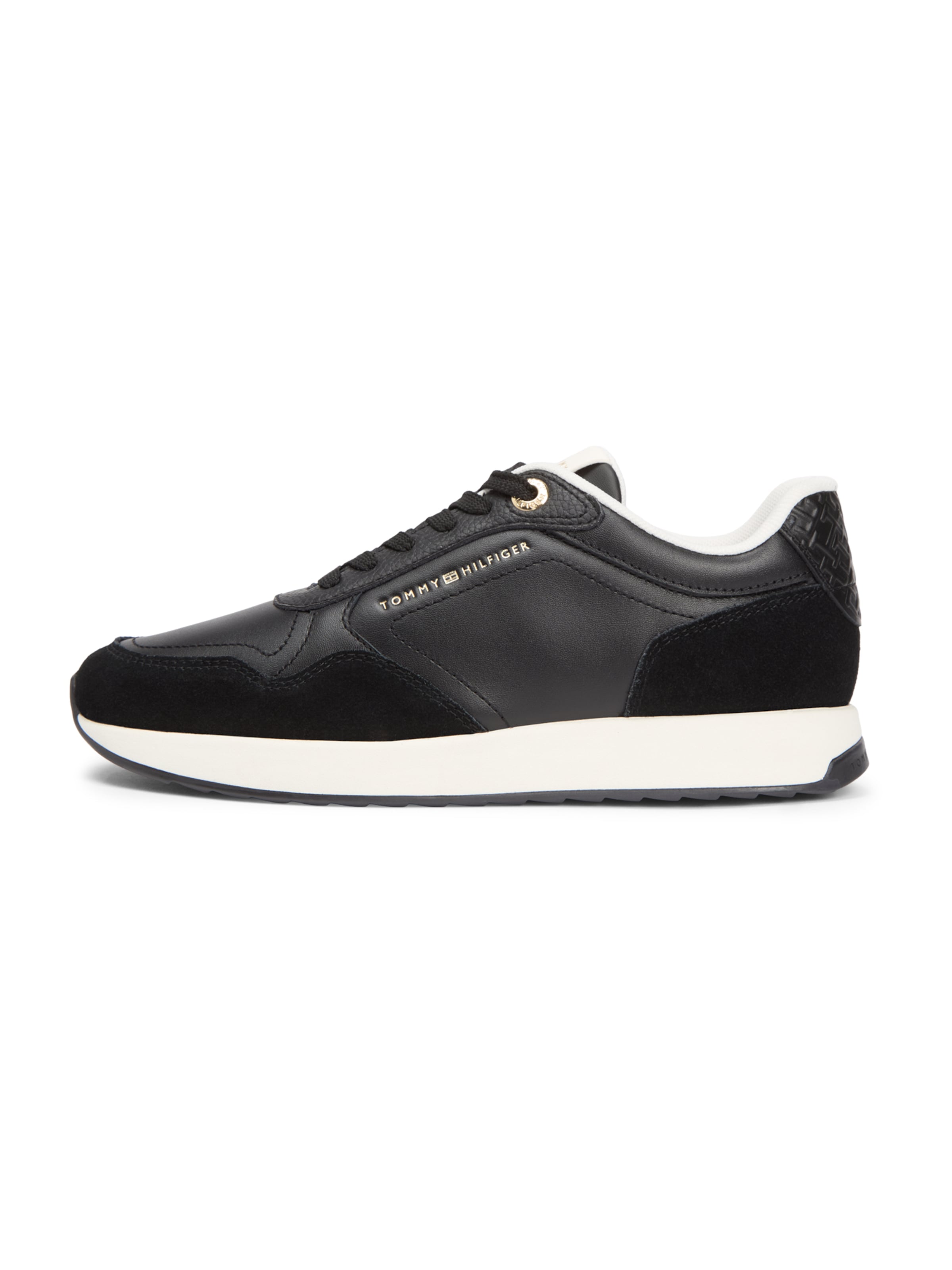 Sneaker low de la TOMMY HILFIGER pe negru: față