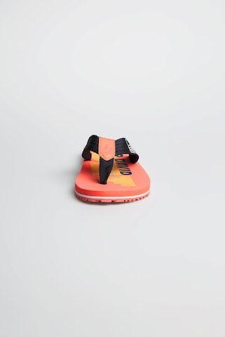 CAMP DAVID T-Bar Sandals in Orange
