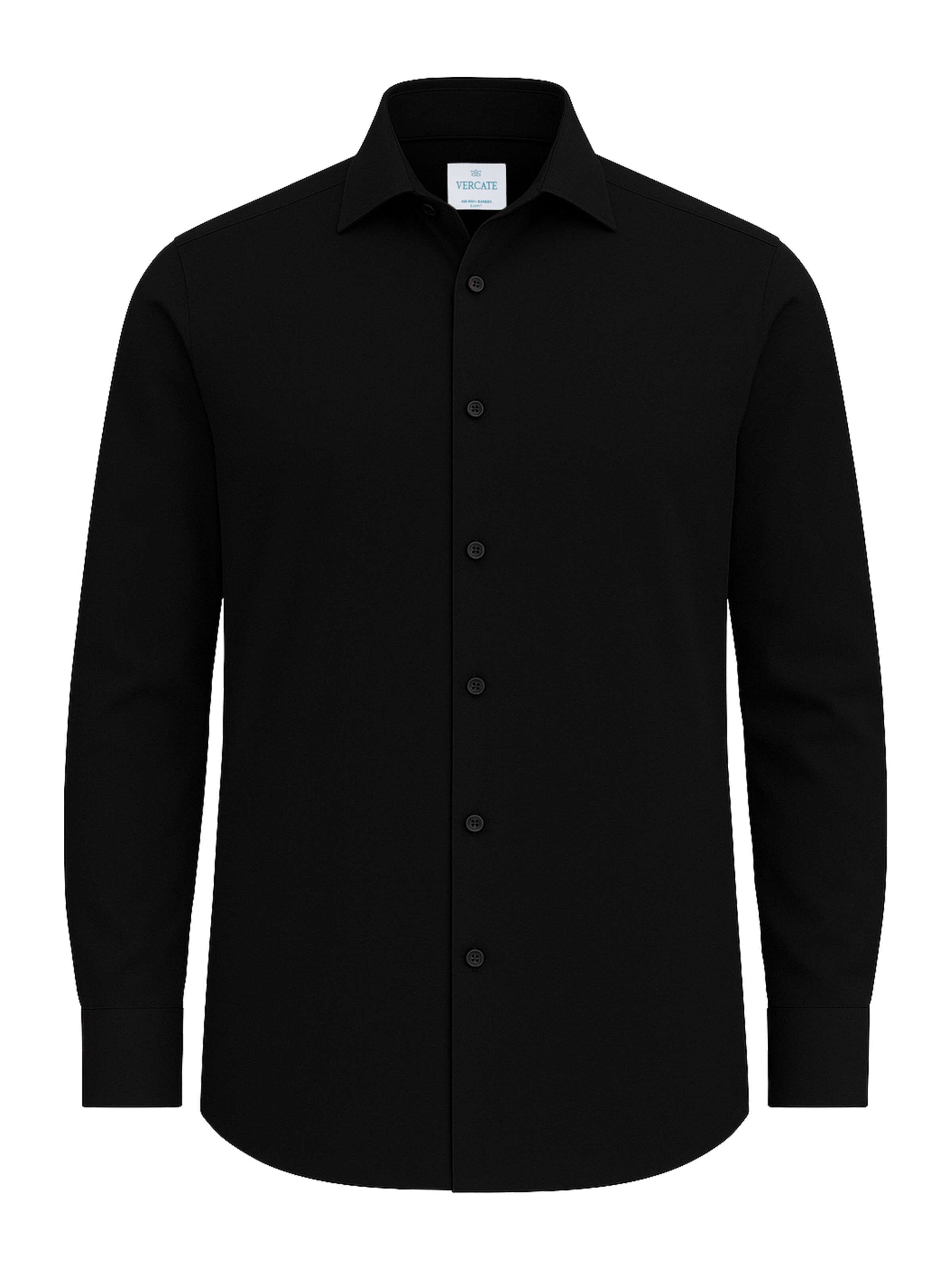 Vercate Regular fit Zakelijk overhemd 'No. 27' in Zwart: voorkant