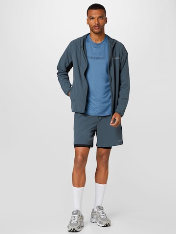 Calvin Klein Sport تقليدي سروال رياضي بلون أزرق