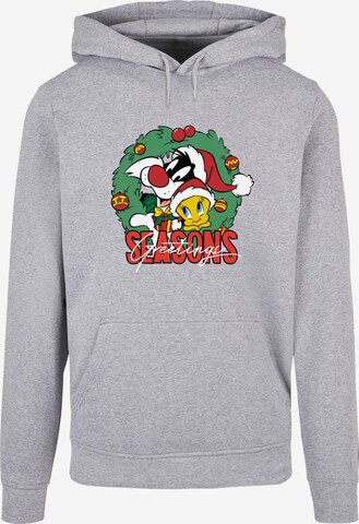 ABSOLUTE CULT Sweatshirt 'Looney Tunes - Seasons Greetings' in Grijs: voorkant