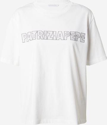 PATRIZIA PEPE - Camisa 'MAGLIA' em branco: frente