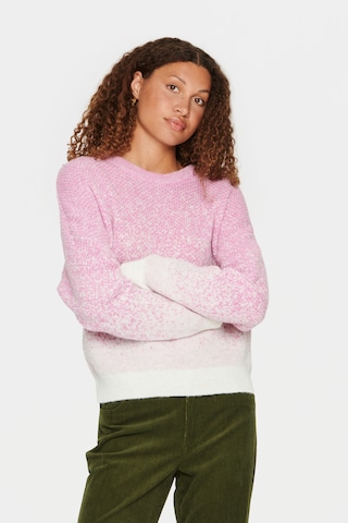 SAINT TROPEZ Pullover 'Alika' in Pink: predná strana