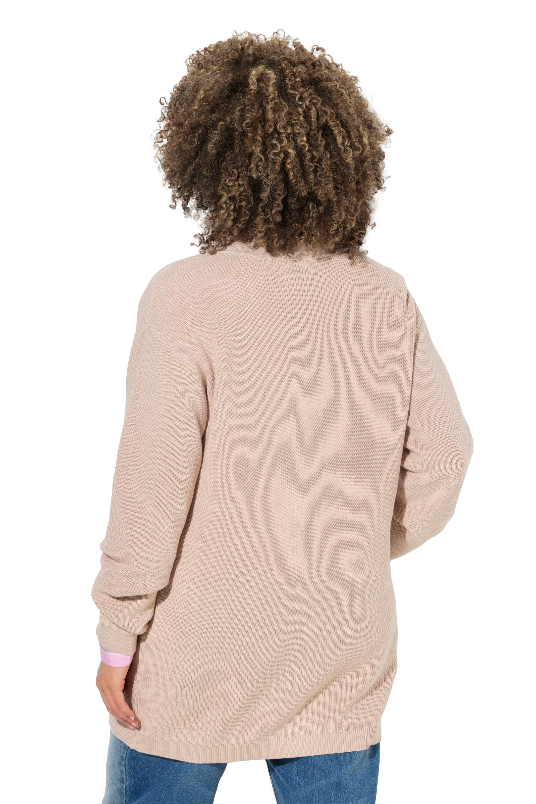 Ulla Popken Gebreid vest in Beige
