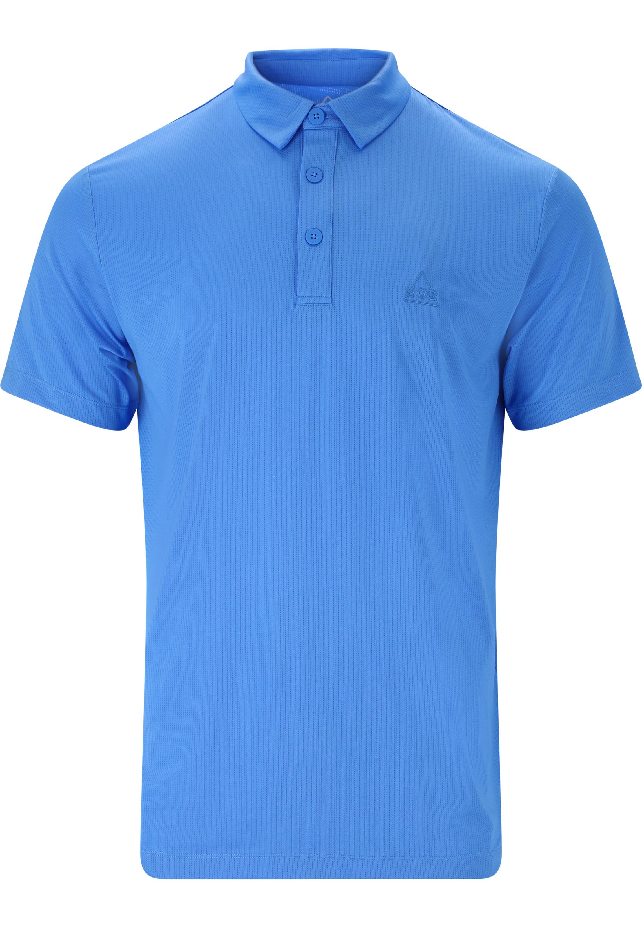 SOS Poloshirt 'Etna' in Blau: Vorderseite