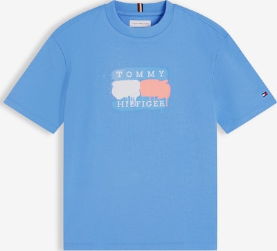 TOMMY HILFIGER Paita 'Flag Graffiti' koossa 74 värissä sininen / melooni / valkoinen, Tuotenäkymä