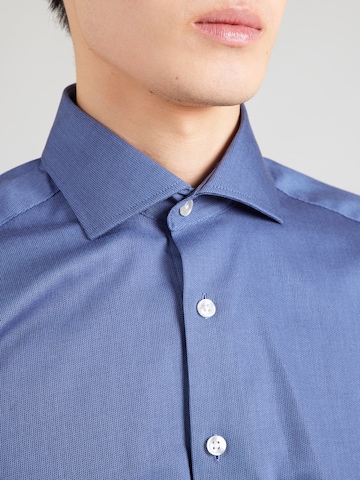 Bruun & Stengade Slim Fit Paita 'Morros' värissä sininen