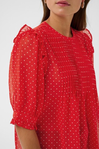 SAINT TROPEZ - Blusa 'Sabatina' em vermelho