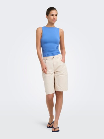 Regular Pantalon ONLY en blanc
