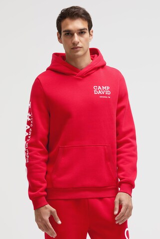 CAMP DAVID Sweatshirt in Red: front