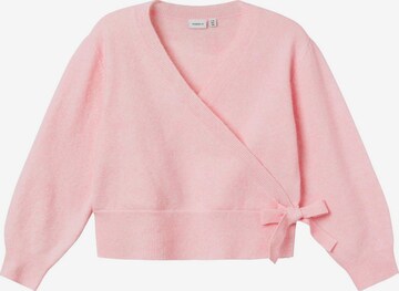 Cardigan NAME IT en rose : devant