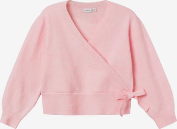 Cardigan NAME IT en rose : devant