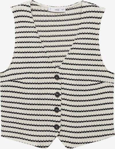 MANGO Vest 'NITA' in Black / White, Item view