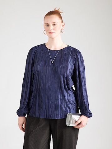 Camicia da donna 'CARLAZO' di ONLY Carmakoma in blu: frontale