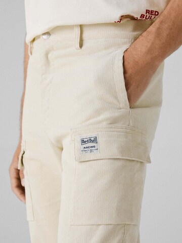 Red Bull Racing x Pepe Jeans Regular Cargohose 'Corduroy' in Weiß
