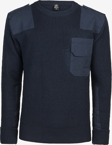 Brandit Sweater 'Military' in Blue: front