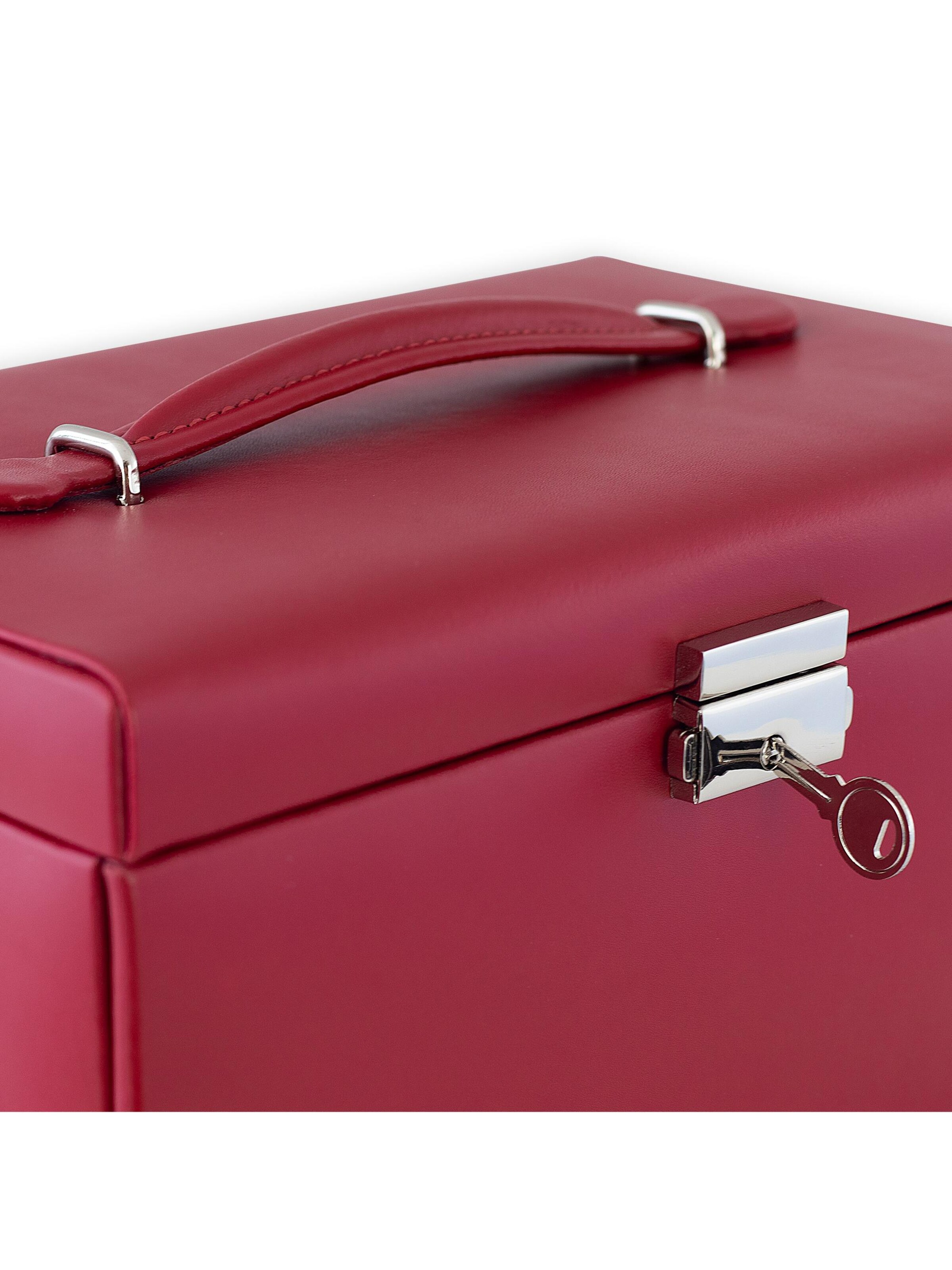 Friedrich23 Jewelry storage 'Schmuckkasten - Leder' in Red
