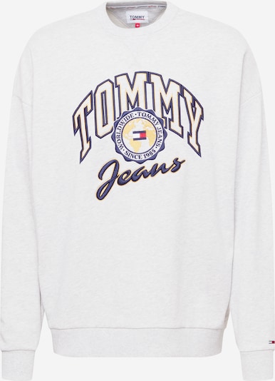 Bluză de molton Tommy Jeans pe bleumarin / galben deschis / gri amestecat / roșu, Vizualizare produs