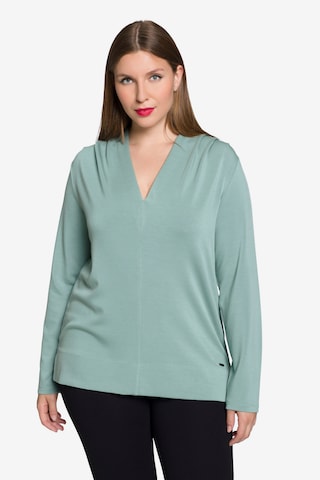 T-shirt Ulla Popken en vert : devant