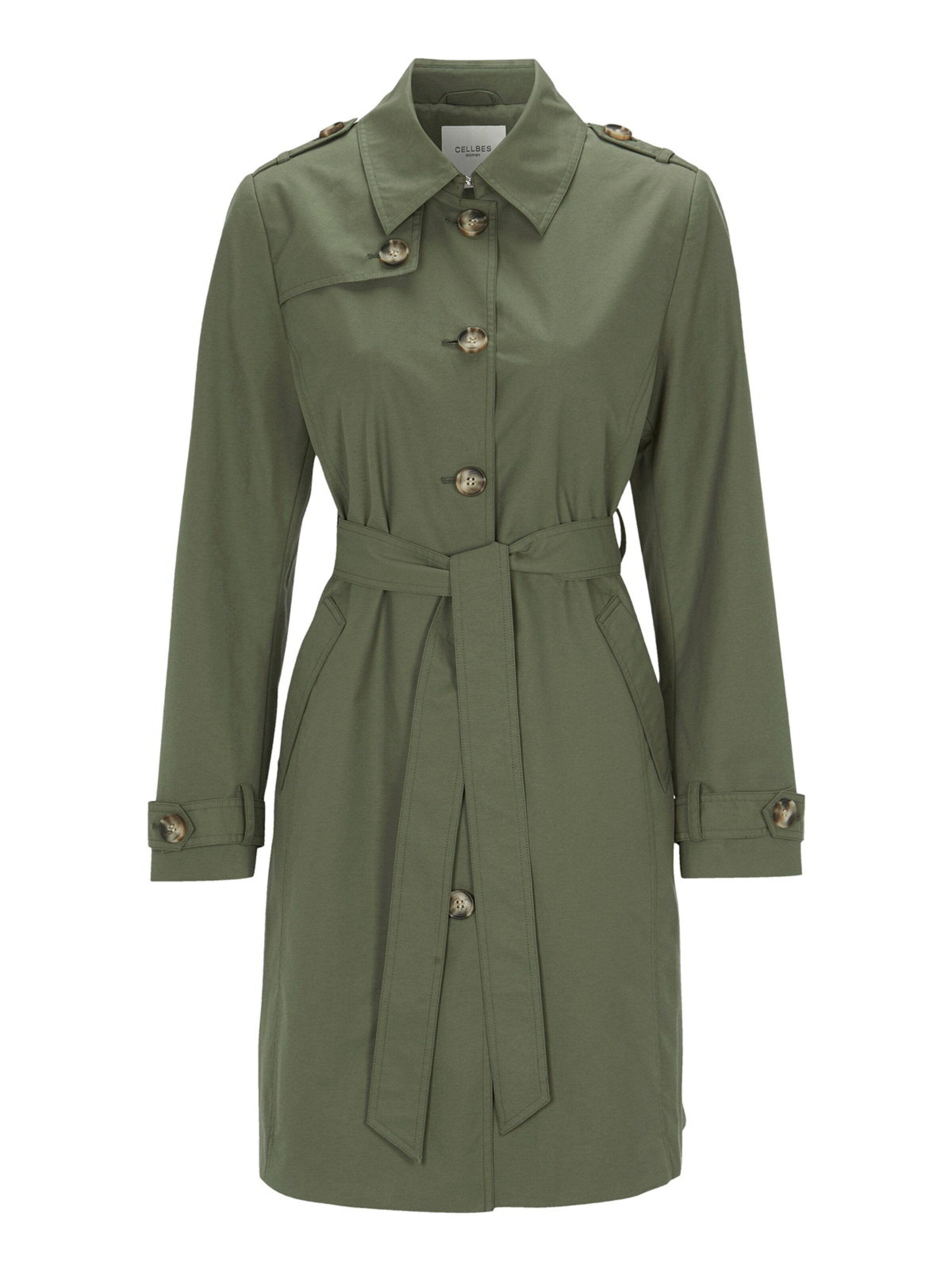 Cellbes of Sweden Regenmantel in Grün: Vorderseite